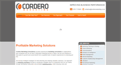 Desktop Screenshot of corderomarketing.co.uk